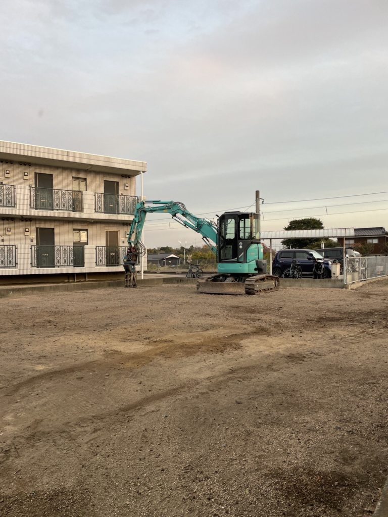 納屋解体工事完了後の写真