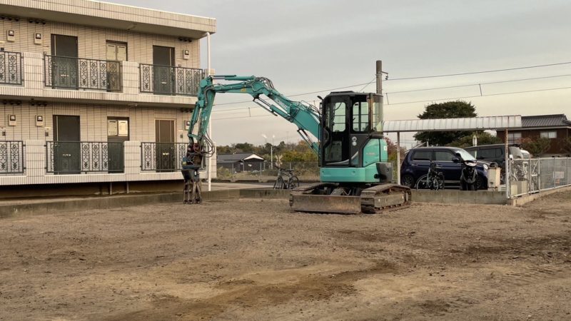 納屋解体工事完了後の写真