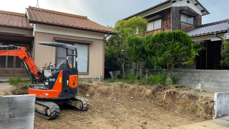 重機でのすきとり